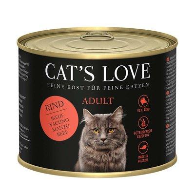 Cat's Love Nassfutter Rind Pur mit Distelöl und Löwenzahn Cat's Love Nassfutter Rind Pur mit Distelöl und Löwenzahn