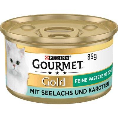 GOURMET Gold Feine Pastete mit Gemüse, Seelachs und Karotten GOURMET Gold Feine Pastete mit Gemüse, Seelachs und Karotten