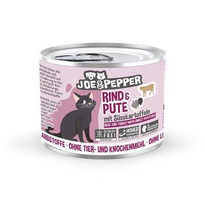 Joe & Pepper Cat Rind & Pute mit Süßkartoffeln Joe & Pepper Cat Rind & Pute mit Süßkartoffeln