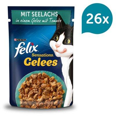 FELIX Sensations Gelees mit Seelachs & Tomate FELIX Sensations Gelees mit Seelachs & Tomate