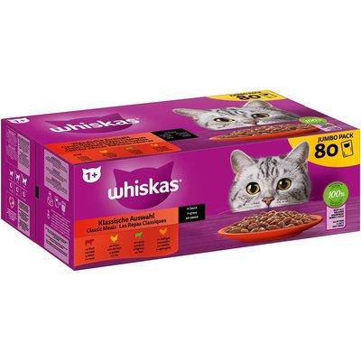 WHISKAS Pouch Multipack 1+ Auswahl in Sauce 80x85g WHISKAS Pouch Multipack 1+ Auswahl in Sauce 80x85g