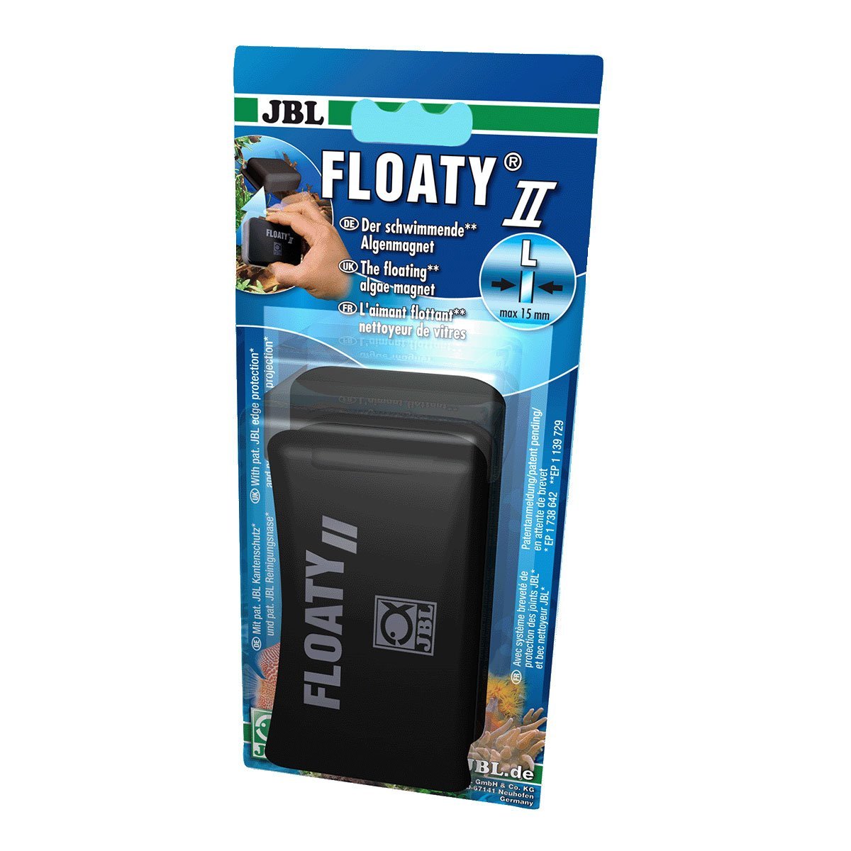 JBL Floaty II L Nettoyeur Magnétique Compact Aquarium
