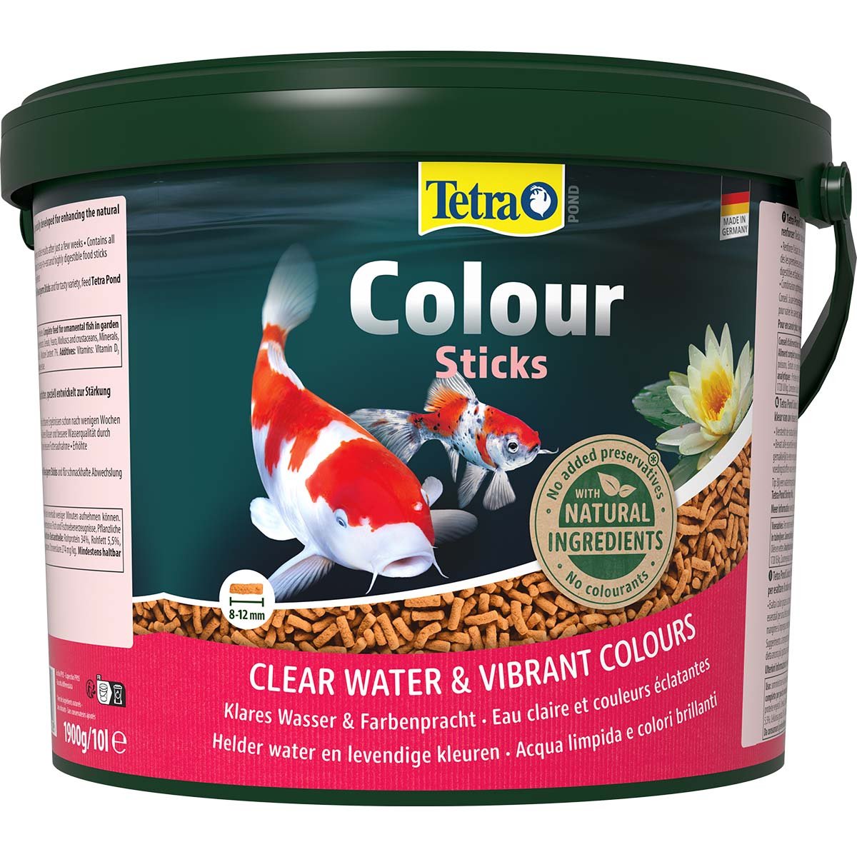 Tetra - Aliment complet pour poissons de bassin Colour Sticks 10L