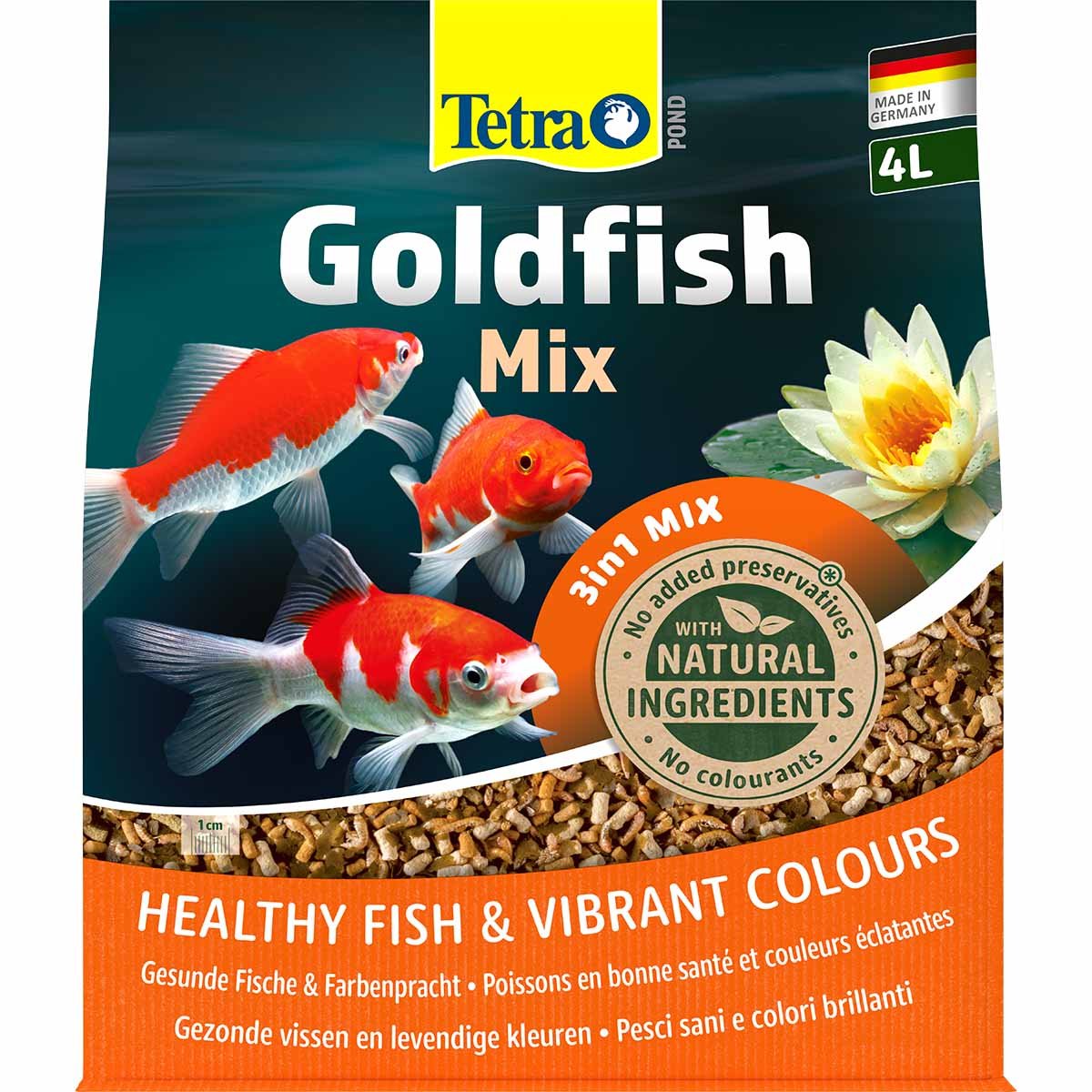 Goldfish mix 4 Litres -560 g pour poissons rouge de bassin Tetra