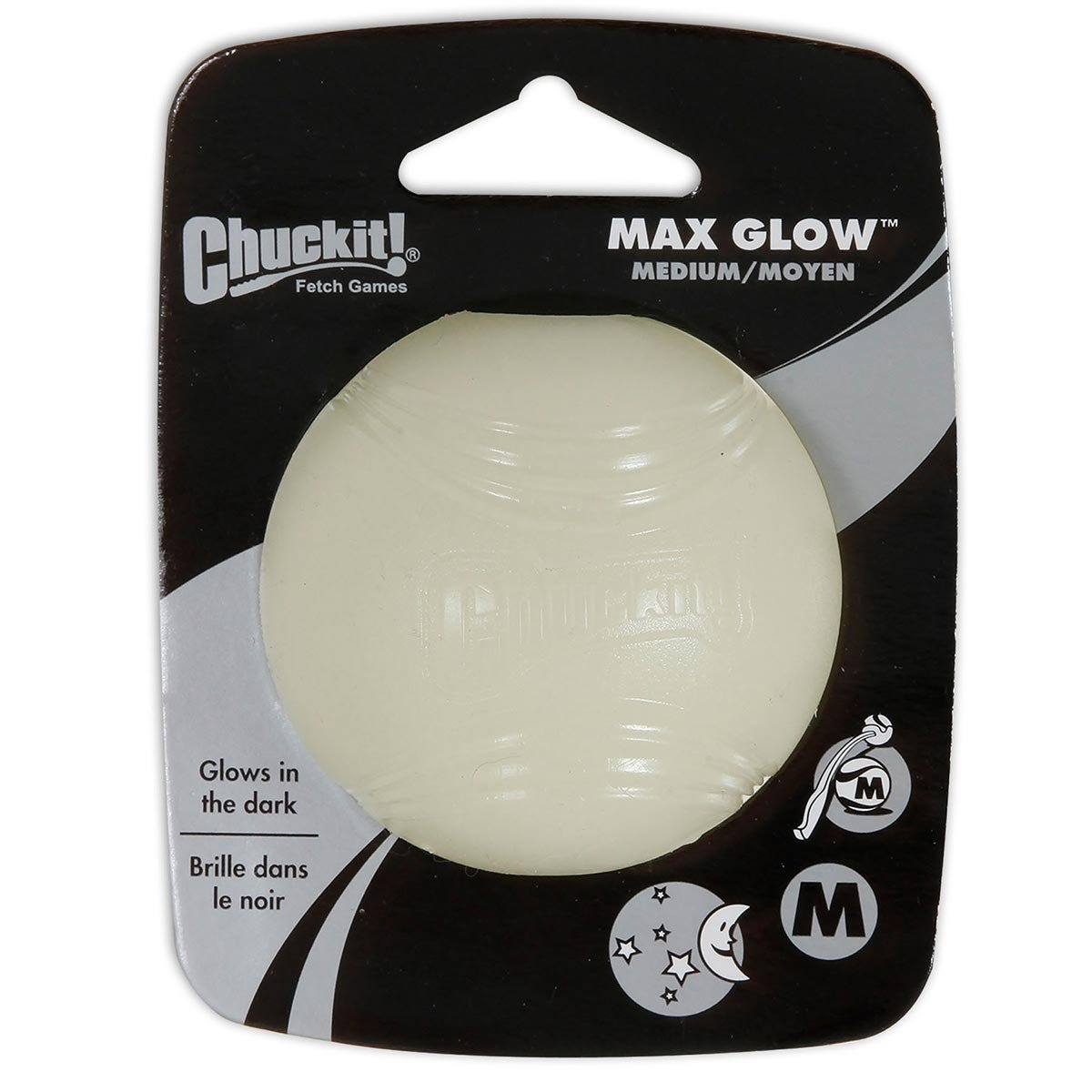 CHUCKIT! Max Glow Ball pour chiens - Pack de 1