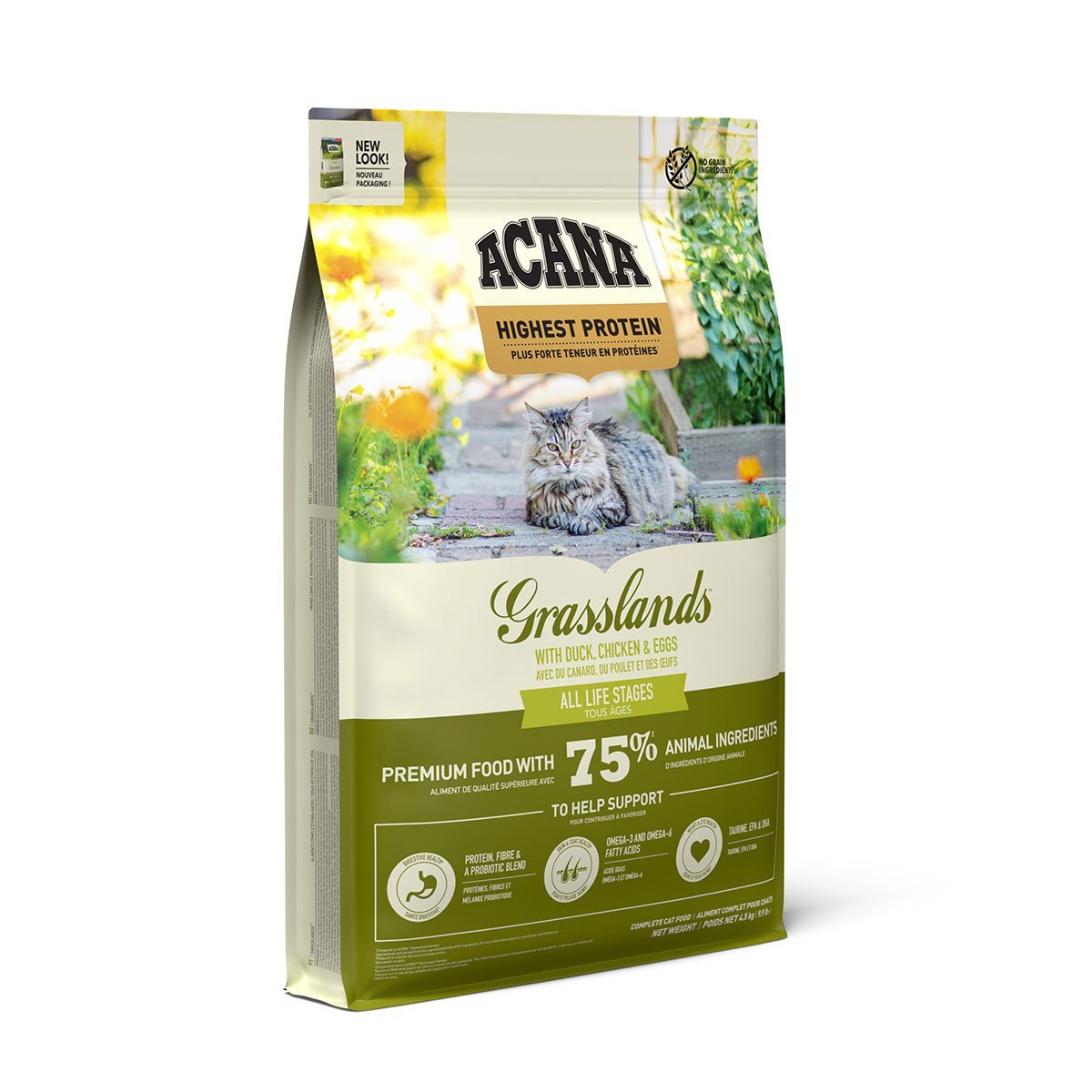 Croquette chat acana 4,5kg grasslands cat ACANA 100195