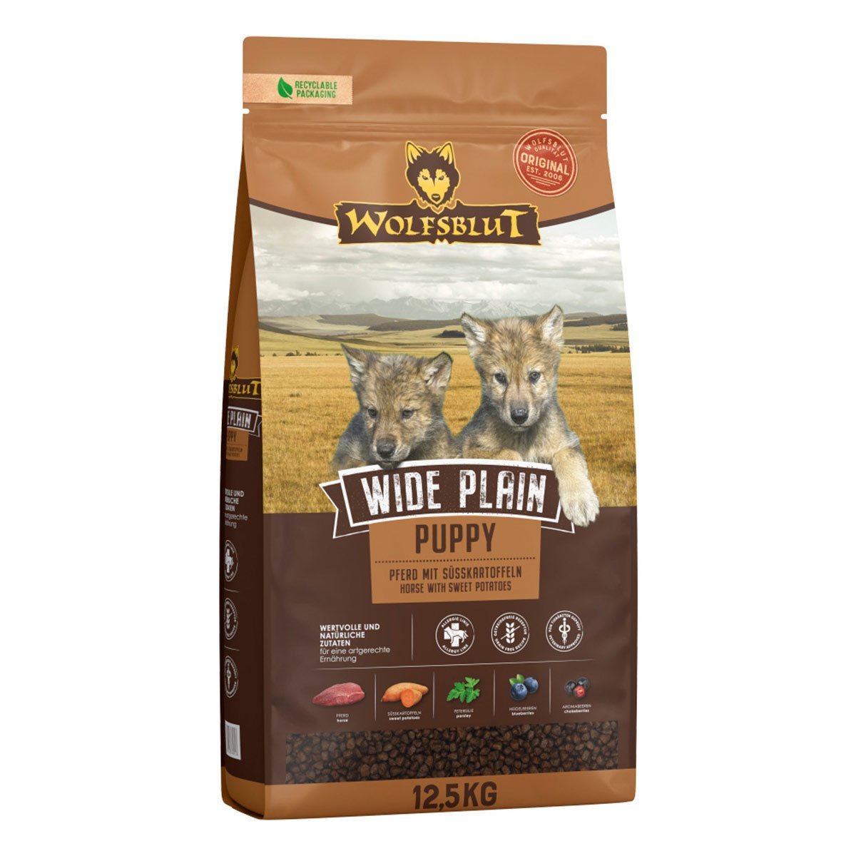 Cibo Secco Per Cani Wolfsblut Wide Plain Puppy 12,5 Kg