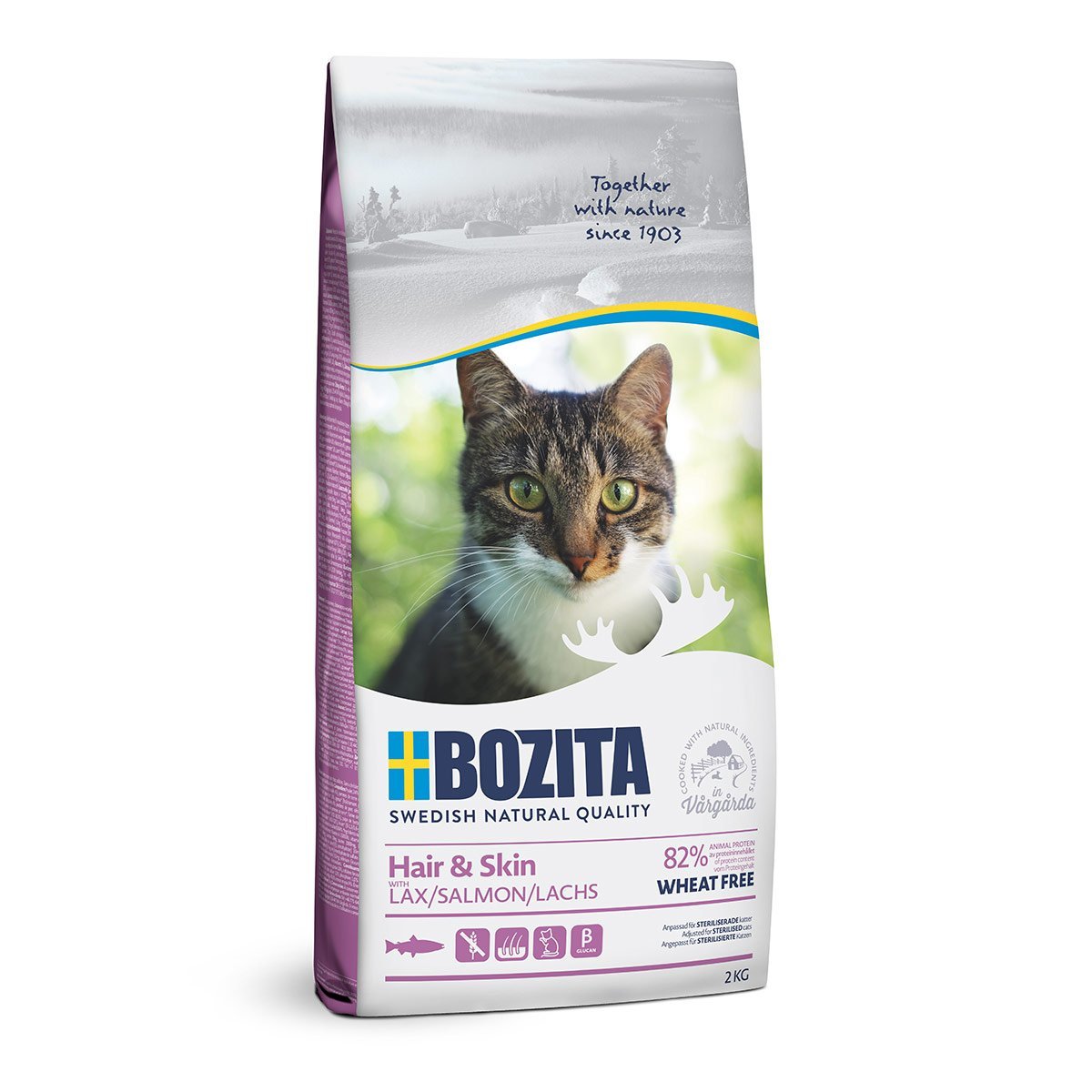 Bozita Katze Hair & Skin Wheat free Salmon