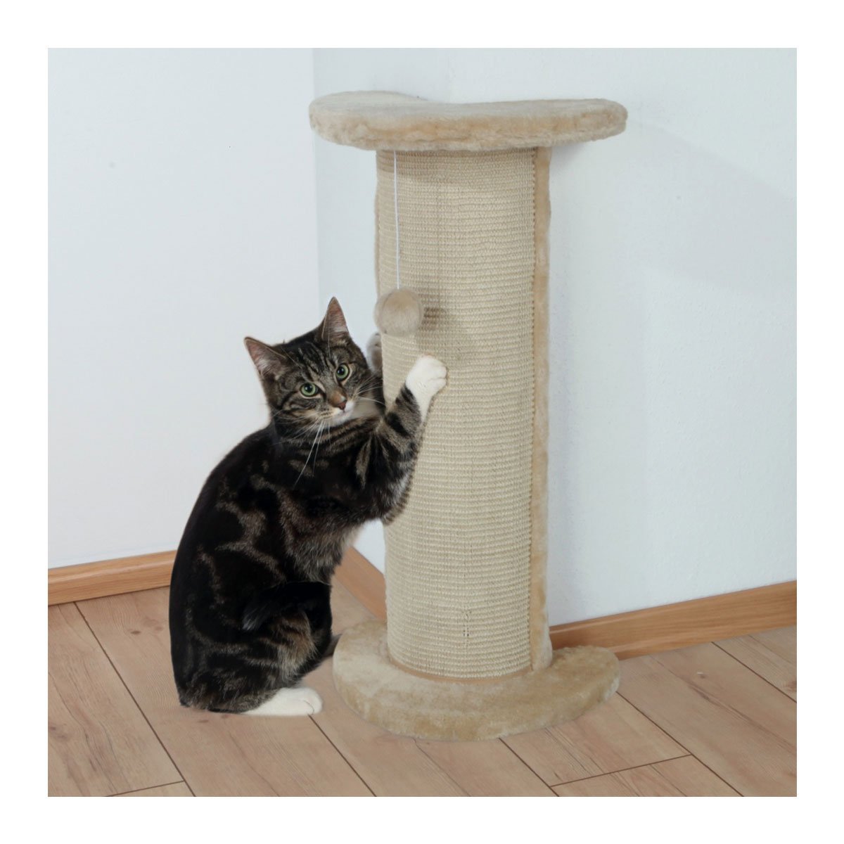Colonne Griffoir Lorca, 75 Cm, Beige - Mon Animalerie