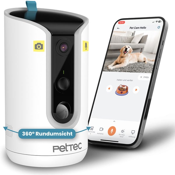 PetTec Haustierkamera mit Leckerliauswurf Cam Hello bei ZooRoyal