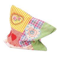 Aumüller Patchwork-Katzenspielkissen mit Baldrian &amp; Katzenminze