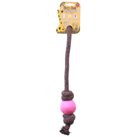 Beco Pets Spielball mit Seil pink