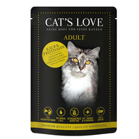 Cat's Love Nassfutter Kalb &amp; Truthahn mit Katzenminze &amp; Leinöl