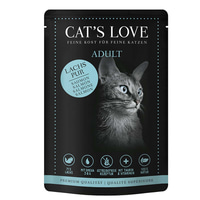 Cat's Love Nassfutter Lachs Pur mit Distelöl &amp; Petersilie