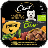 Cesar Natural Goodness Bio mit Huhn, Erbsen &amp; Karotten