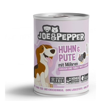 Joe &amp; Pepper Dog Huhn &amp; Pute mit Möhren