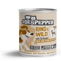 Joe &amp; Pepper Dog Rind &amp; Wild mit Erbsen