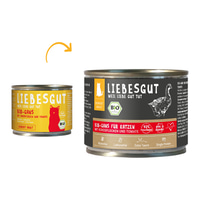 Liebesgut Biokost Adult Katze mit Gans, Kokos und Tomate