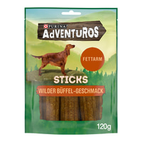 Purina AdVENTuROS Sticks, Hundeleckerli fettarm mit Büffelgeschmack