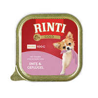 Rinti Gold Mini feine Stückchen von Ente &amp; Geflügel