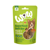 WOW SUPERFOOD Soft Bar Rind mit Kürbis 150g