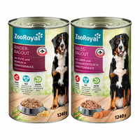 ZooRoyal Ragout Mixpaket Rind &amp; Kalb 6x1240g