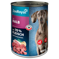 ZooRoyal Hunde-Nassfutter mit Kalb