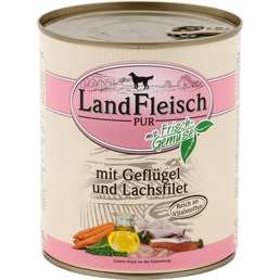 Landfleisch Dog Pur Geflügel &amp; Lachsfilet