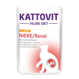 KATTOVIT Felinie Diet Niere/Renal mit Huhn 24x85g