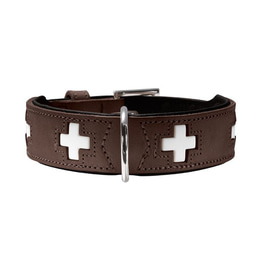 Hunter Halsband Swiss nickel braun/schwarz