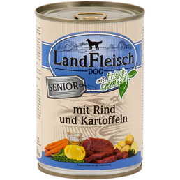 Landfleisch HundefutterDog Senior Rind und Kartoffeln