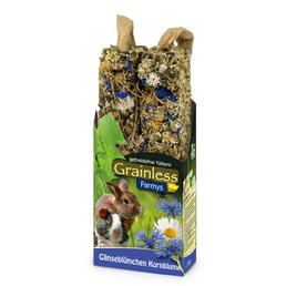 JR Farm Nagersnack Grainless Farmys Gänseblümchen-Kornblume