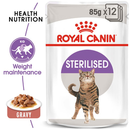 ROYAL CANIN STERILISED Nassfutter in Soße für kastrierte Katzen