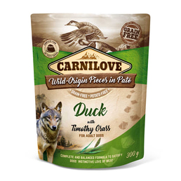 Carnilove Dog Pouch Paté - Duck with Timothy Grass