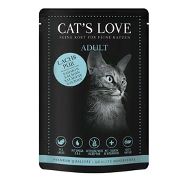 Cat's Love Nassfutter Lachs Pur mit Distelöl &amp; Petersilie