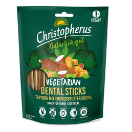 Christopherus Vegetarian - Dental Stick - Tapioka mit Erdnussbutter 250g