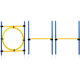 dobar 3-teiliges Agility Sprung-Set inkl. Tragetasche
