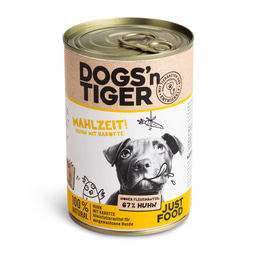 Dogs'n Tiger Mahlzeit! Nassfutter Huhn mit Karotte