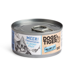 Dogs'n Tiger Meer! Nassfutter Thunfisch- &amp; Lachsfilet