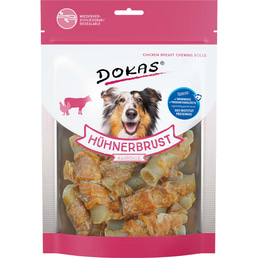 Dokas Hundesnack Hühnerbrust Kaurolle