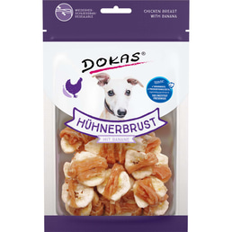 Dokas Hundesnack Hühnerbrust mit Banane