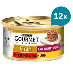 GOURMET Gold Raffiniertes Ragout Duetto mit Rind und Huhn