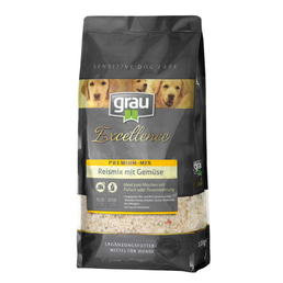 Grau Excellence Hunde-Trockenfutter Premium-Mix Reismix mit Gemüse