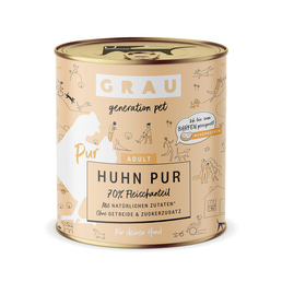 GRAU Hund Adult Huhn Pur