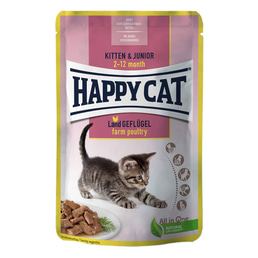 Happy Cat Tray Kitten &amp; Junior Land Geflügel