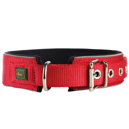 Hunter Neopren Reflect Halsband rot/schwarz