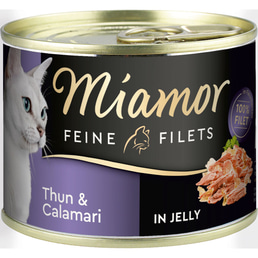 Miamor Katzen-Nassfutter Feine Filets in Jelly Thunfisch und Calamari