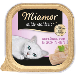 Miamor Milde Mahlzeit Geflügel Pur &amp; Schinken