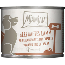 MjAMjAM herzhaftes Lamm an gekochtem Reis mit frischen Tomaten