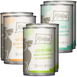 MjAMjAM Mixpaket I Huhn&amp;Ente, Rind, Pute 6x400g